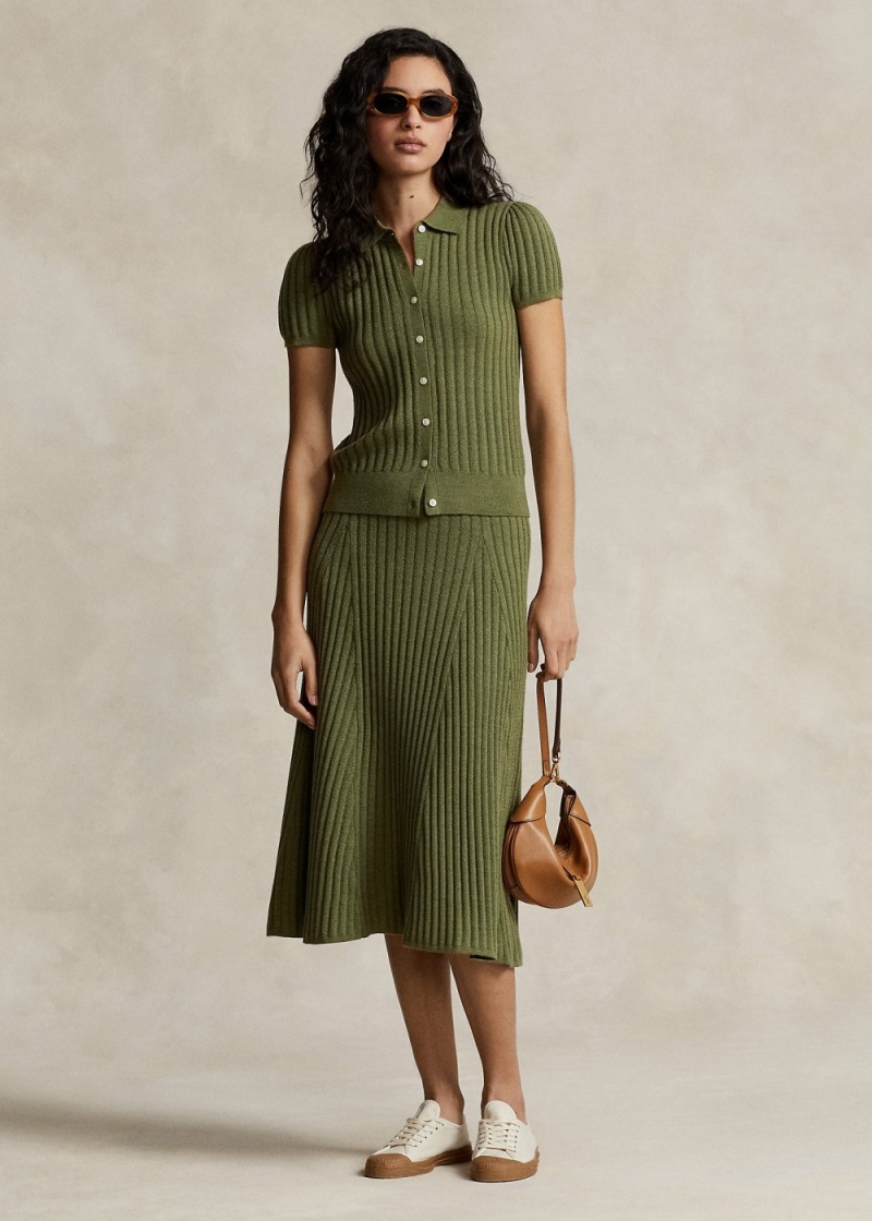 Falda Merino Lana A-Line Mujer Negros | SJBG74615 - vista 1