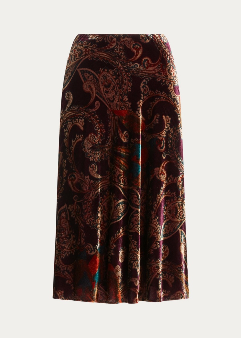 Falda Pheasant-Paisley Velvet Mujer Multicolor | PSMR62397 - vista 2