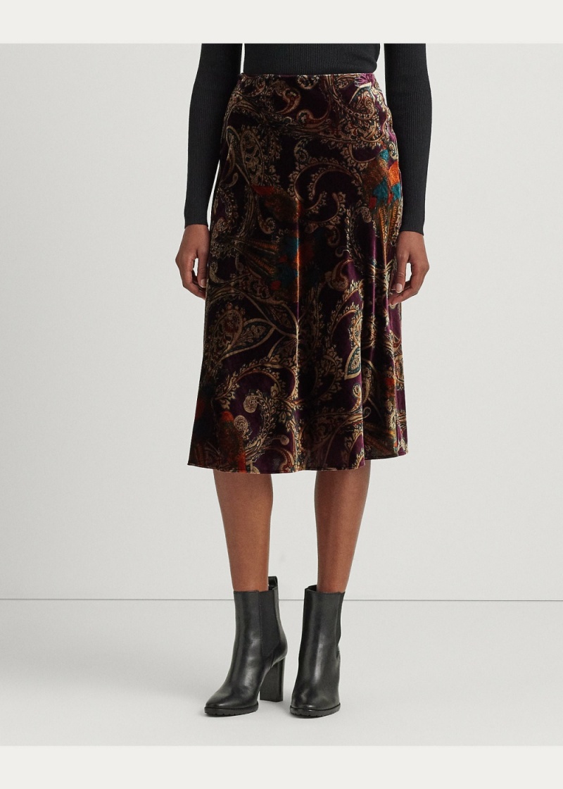 Falda Pheasant-Paisley Velvet Mujer Multicolor | PSMR62397 - vista 3