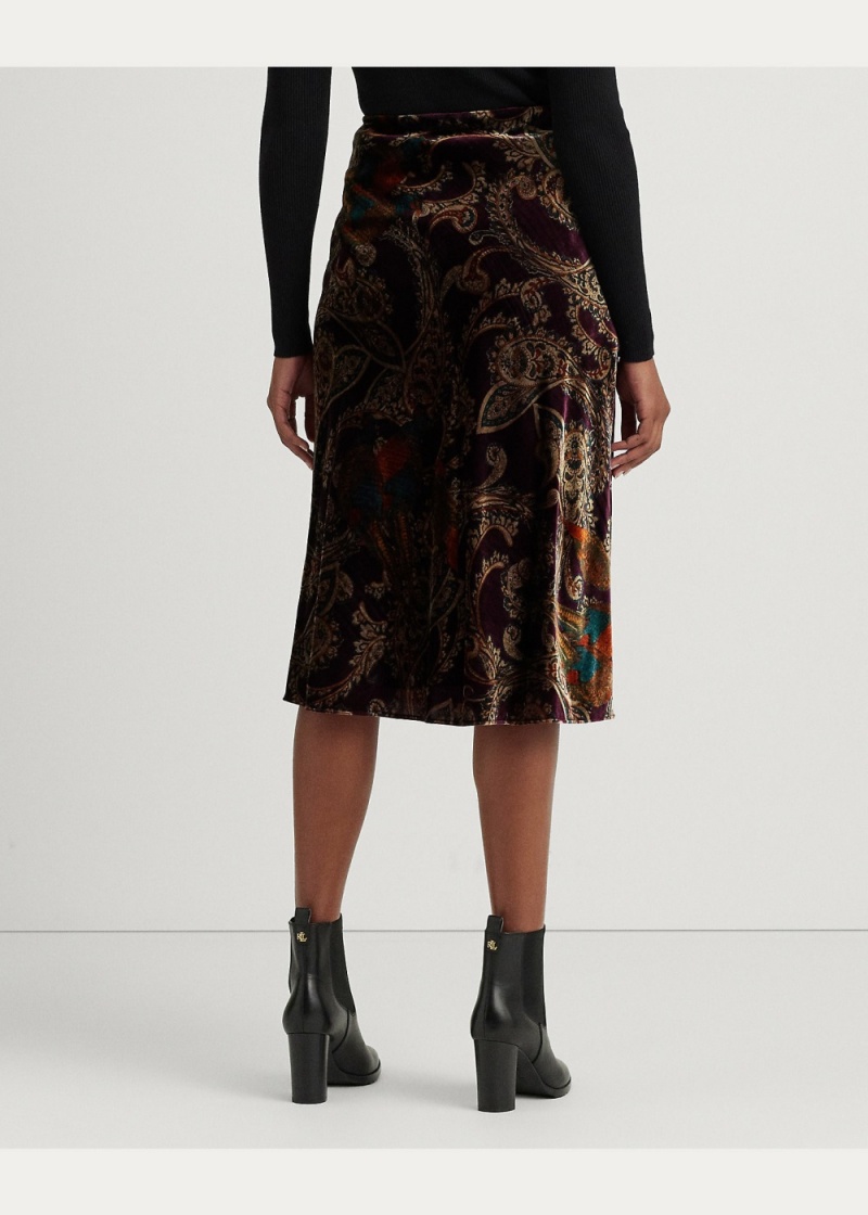 Falda Pheasant-Paisley Velvet Mujer Multicolor | PSMR62397 - vista 4