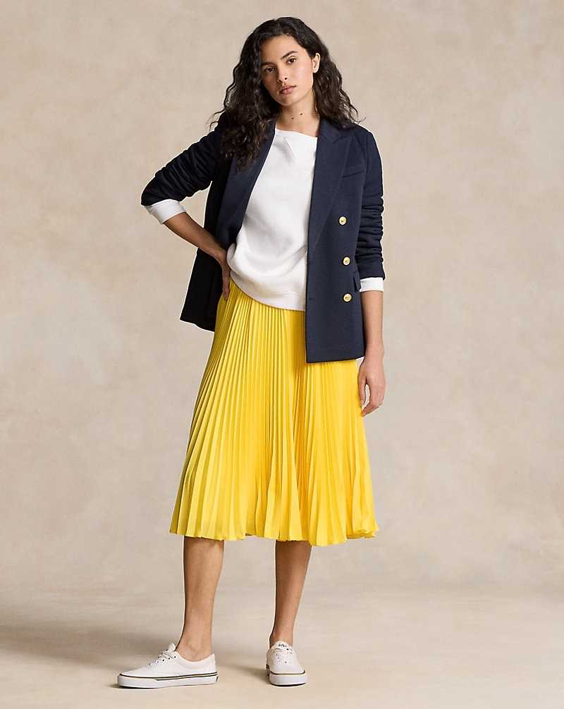 Falda Ralph Lauren Pleated Midi Mujer Amarillos | EDLHJIO-82 - vista 1