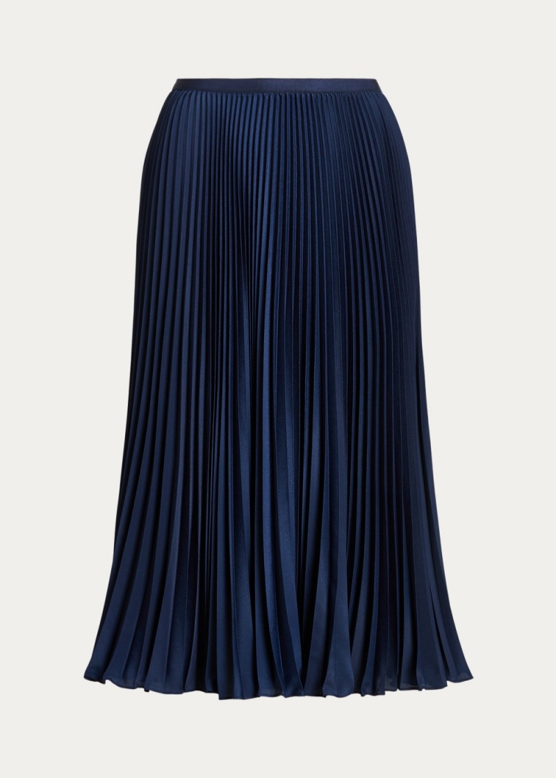 Falda Plisado Georgette Mujer Azul Marino | CFOJ71692 - vista 2