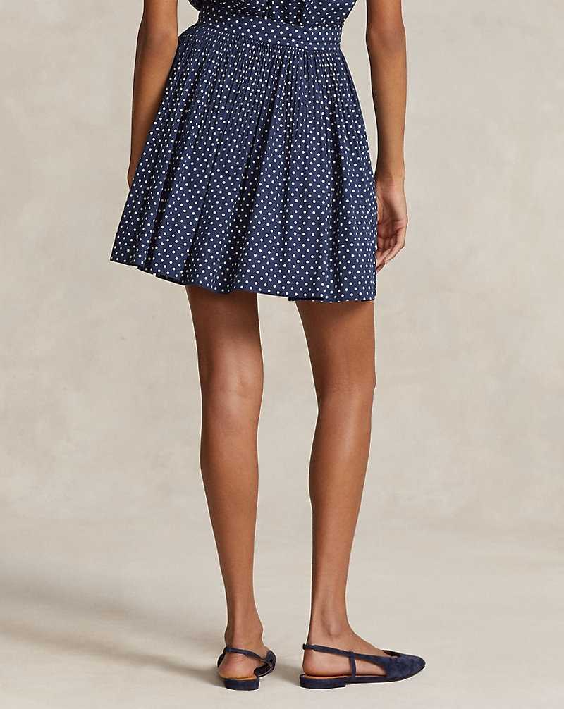 Falda Ralph Lauren Polka Dot A-Line Mujer Azul Marino | CRDAVZK-10 - vista 4