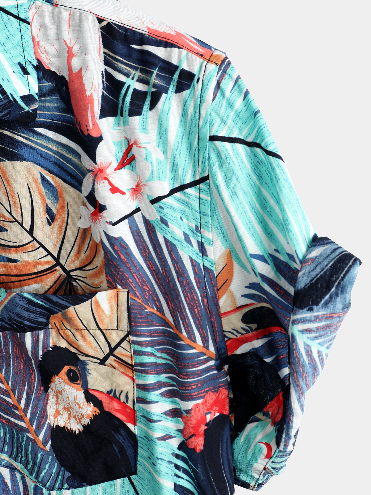 Camisa casual Holiday Pocket de algodón para hombre