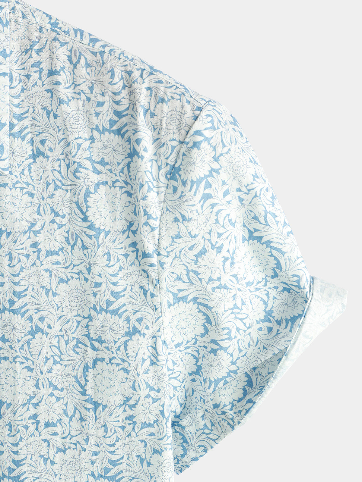 Camisa floral estampado Holiday de algodón casual para hombre