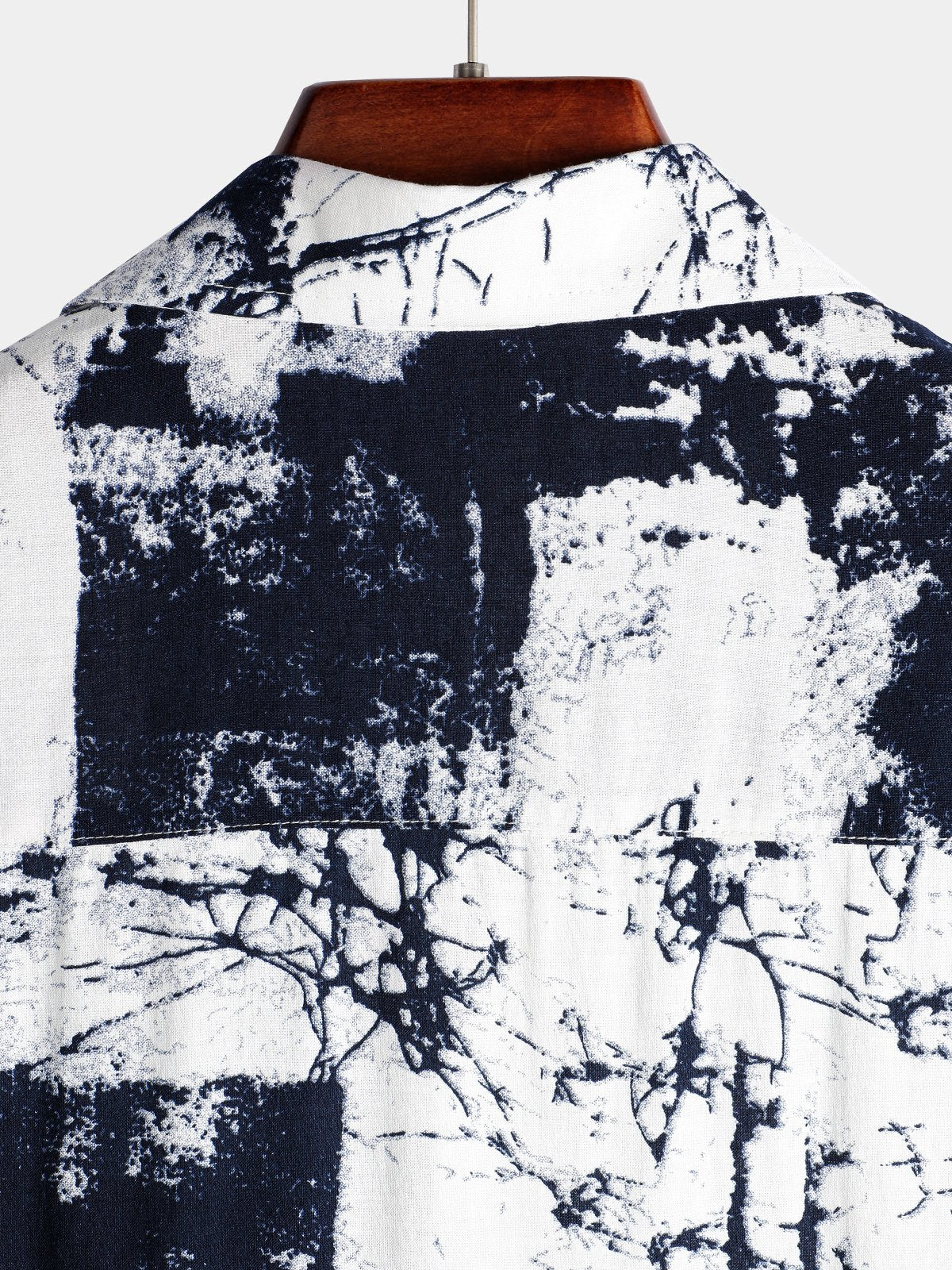 Camisa retro de manga corta Holiday casual para hombre