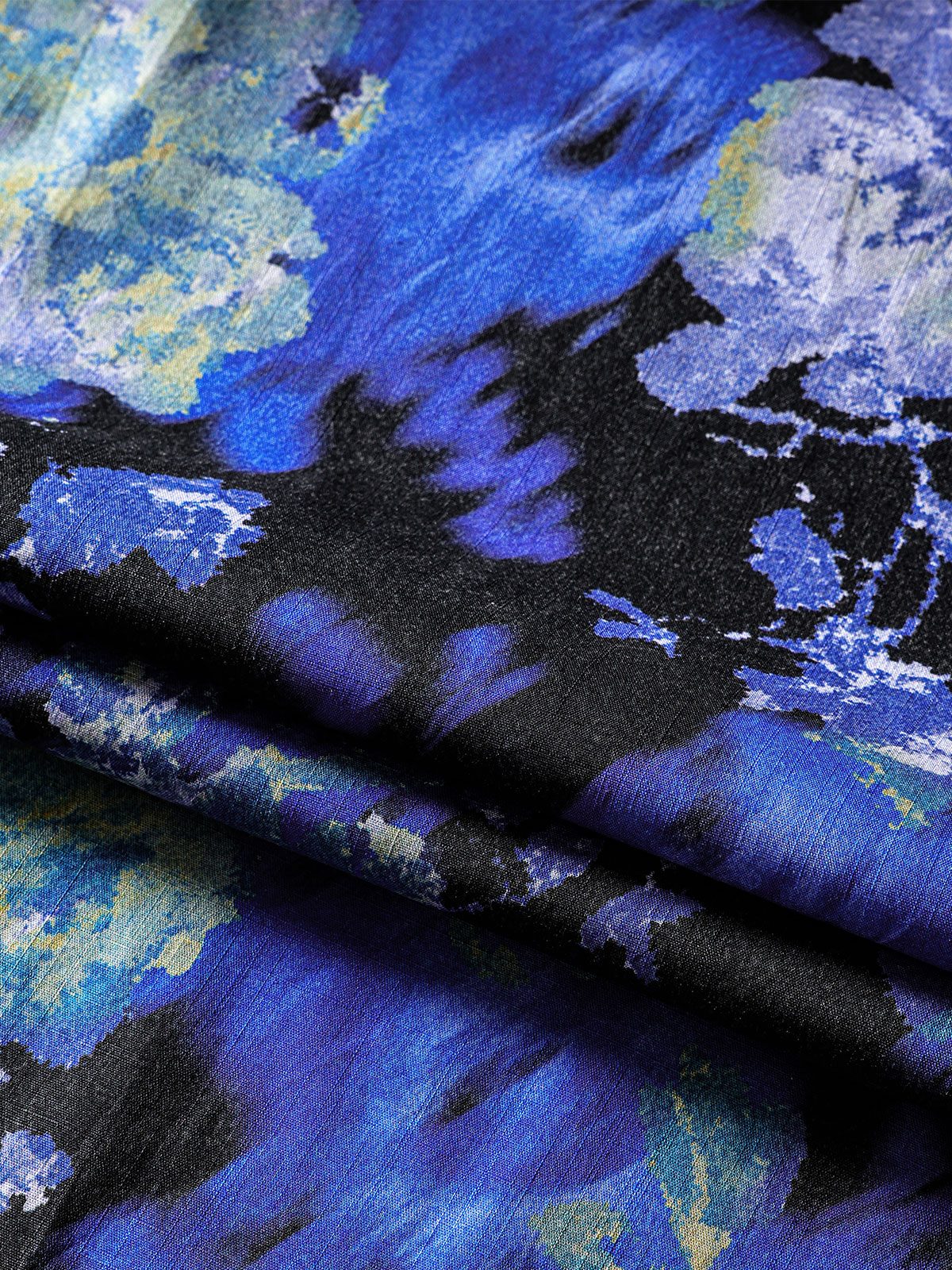 Camisa Tie Dye floral de manga corta Button Up transpirable Cool casual para hombre