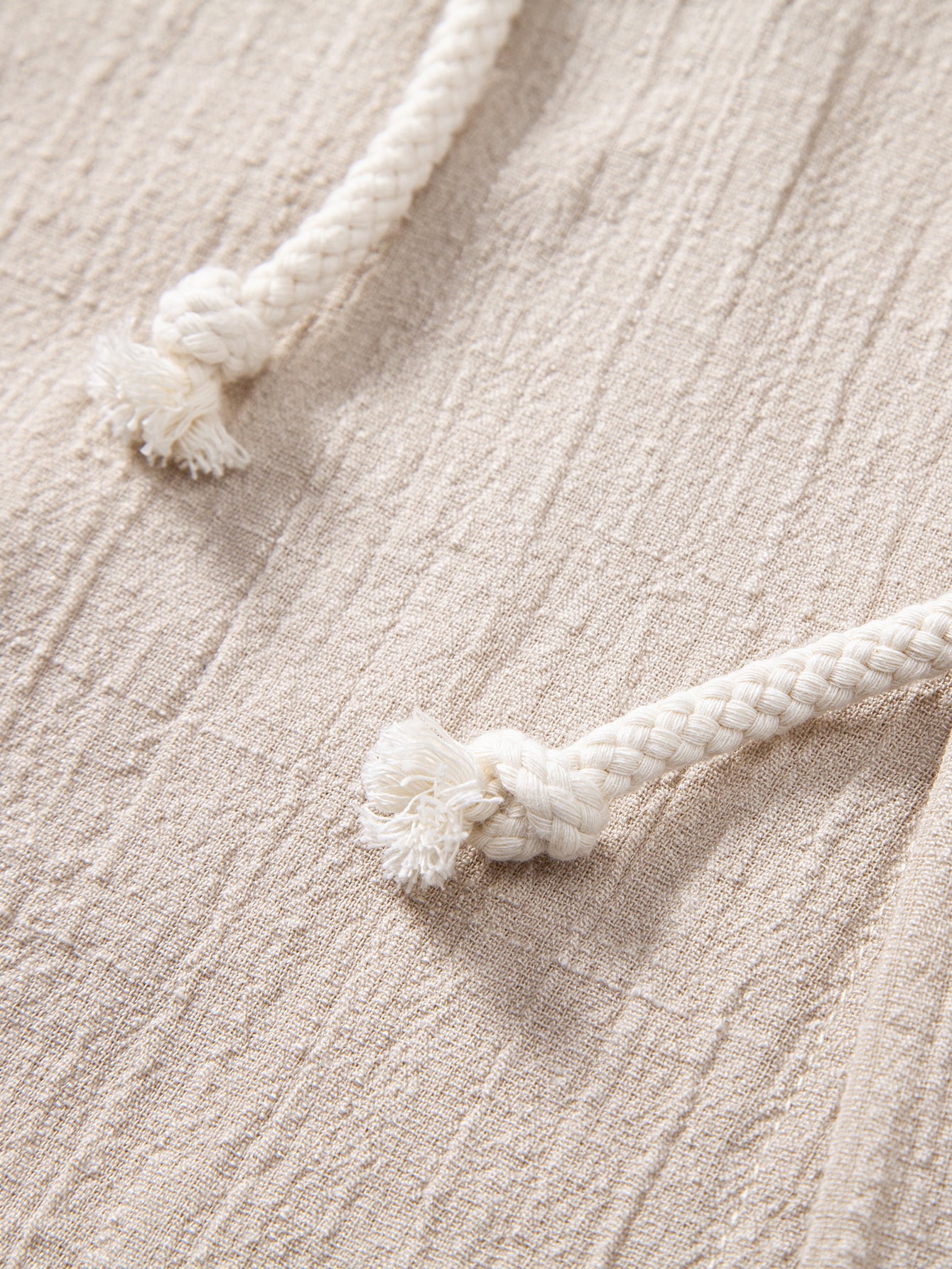 Camisa de lino Look Textured Hooded