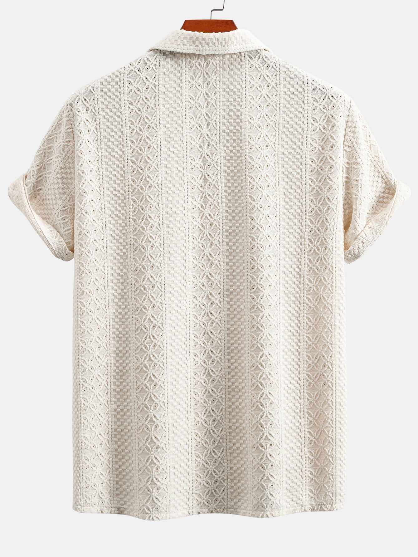 Camisa floral Checkerboard Jacquard Cuban