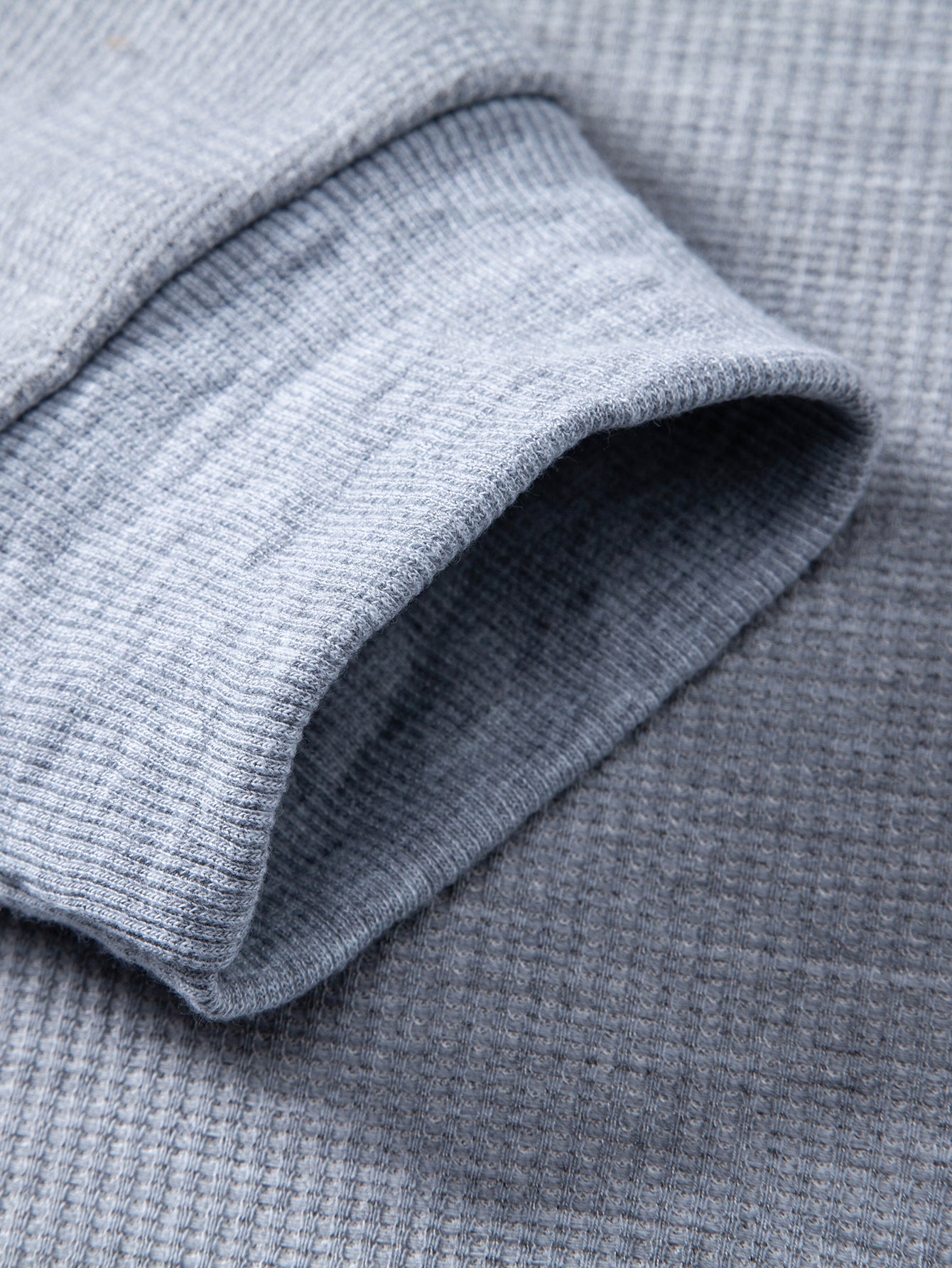 Sudadera 2 In 1 Waffle Notched Collar & Waffle Pleated Pintuck Straight Leg pantalón