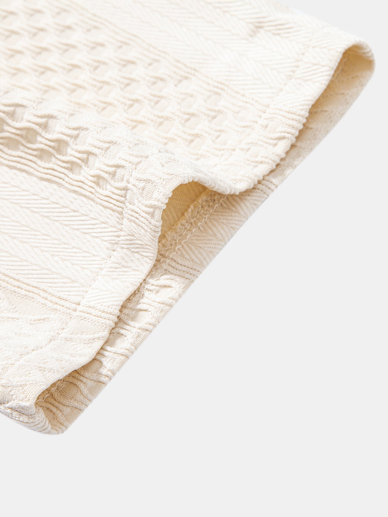 Camisa Geometric Jacquard Button Up