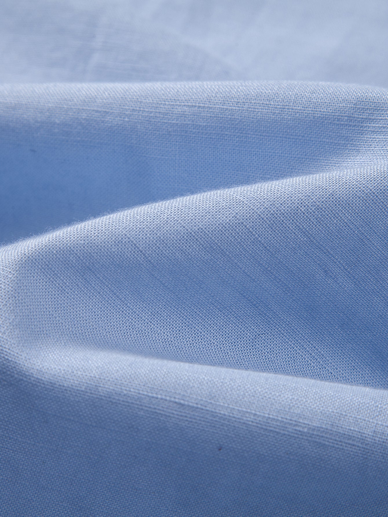 Camisa de manga larga de lino de algodón Blend With Pocket