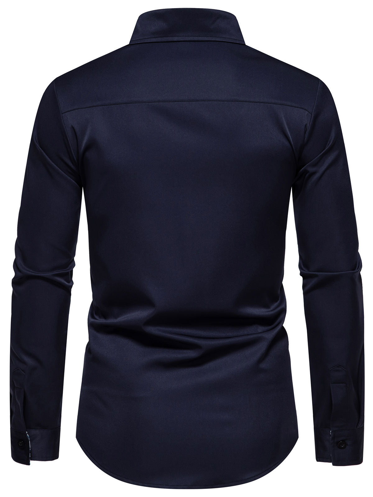 Camisa Paisley estampado Colorblock de manga larga para hombre
