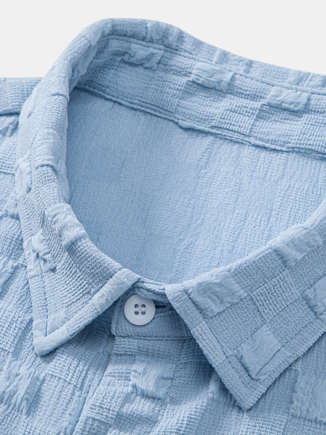 Camisa Checkerboard Textured Button Up