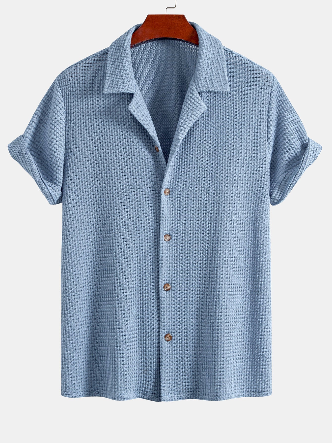 Camisa Waffle Textured Cuban