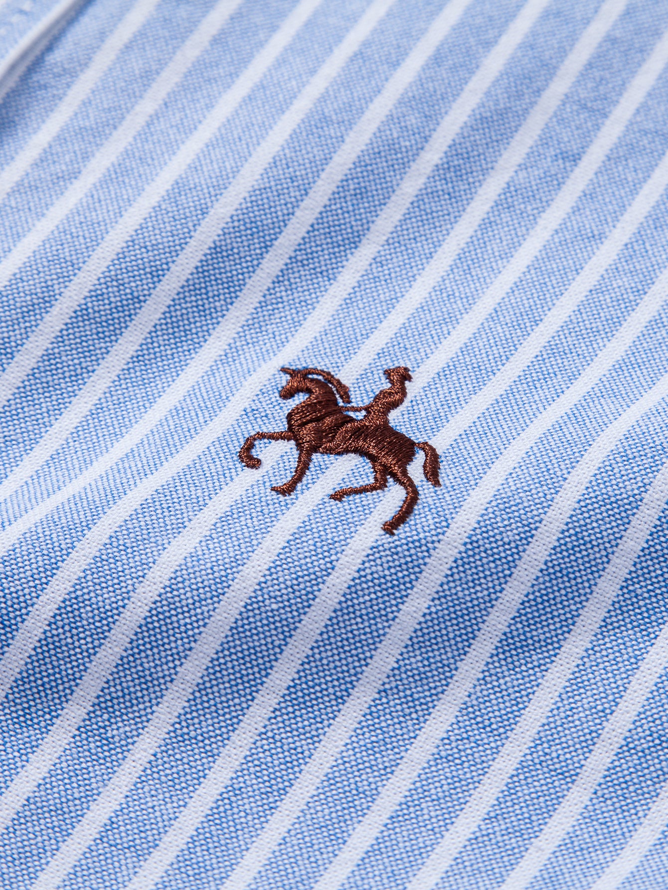 Camisa Cowboy Embroidery de algodón rayas
