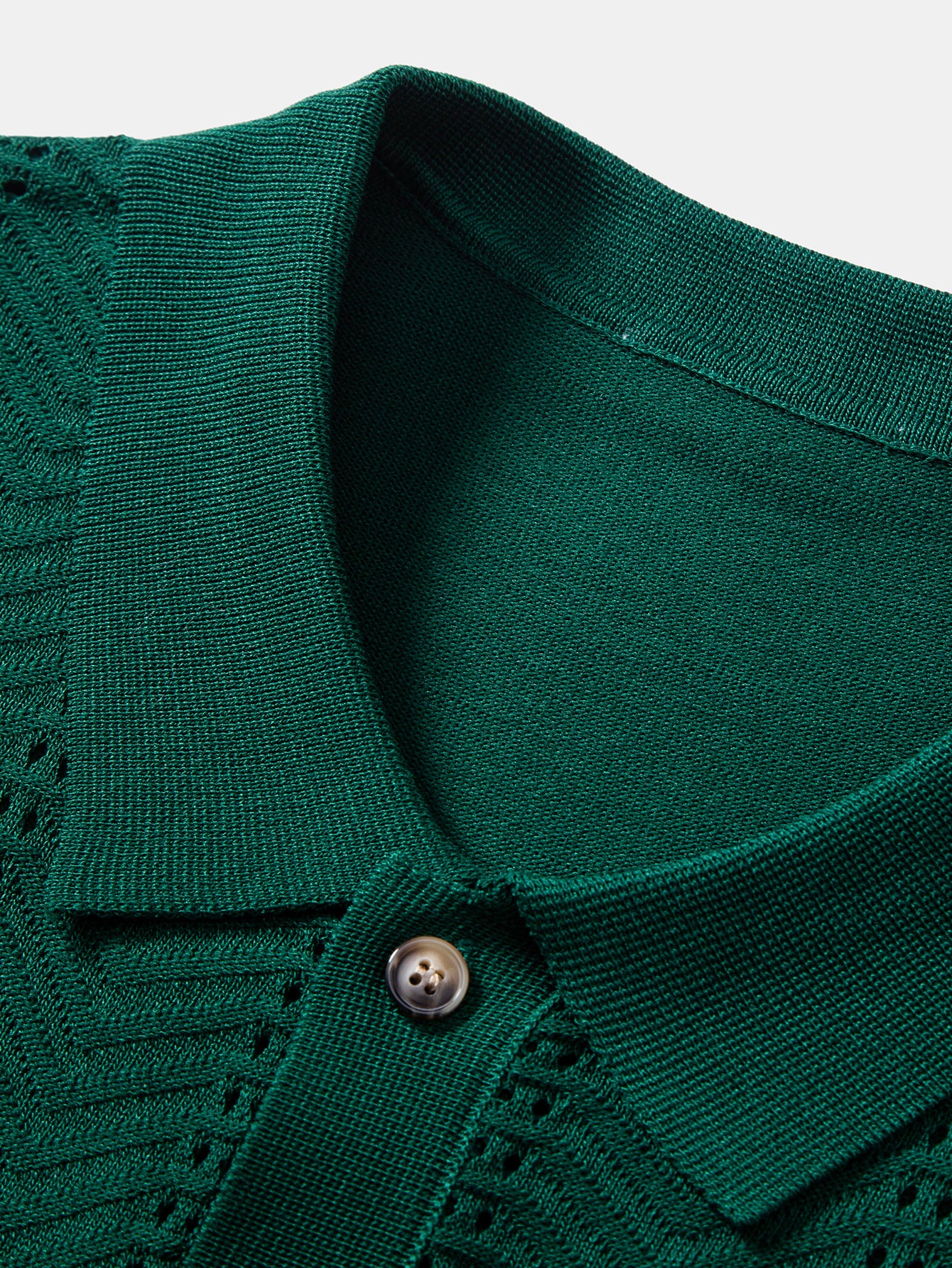Textured Jacquard Button Up Knicamiseta