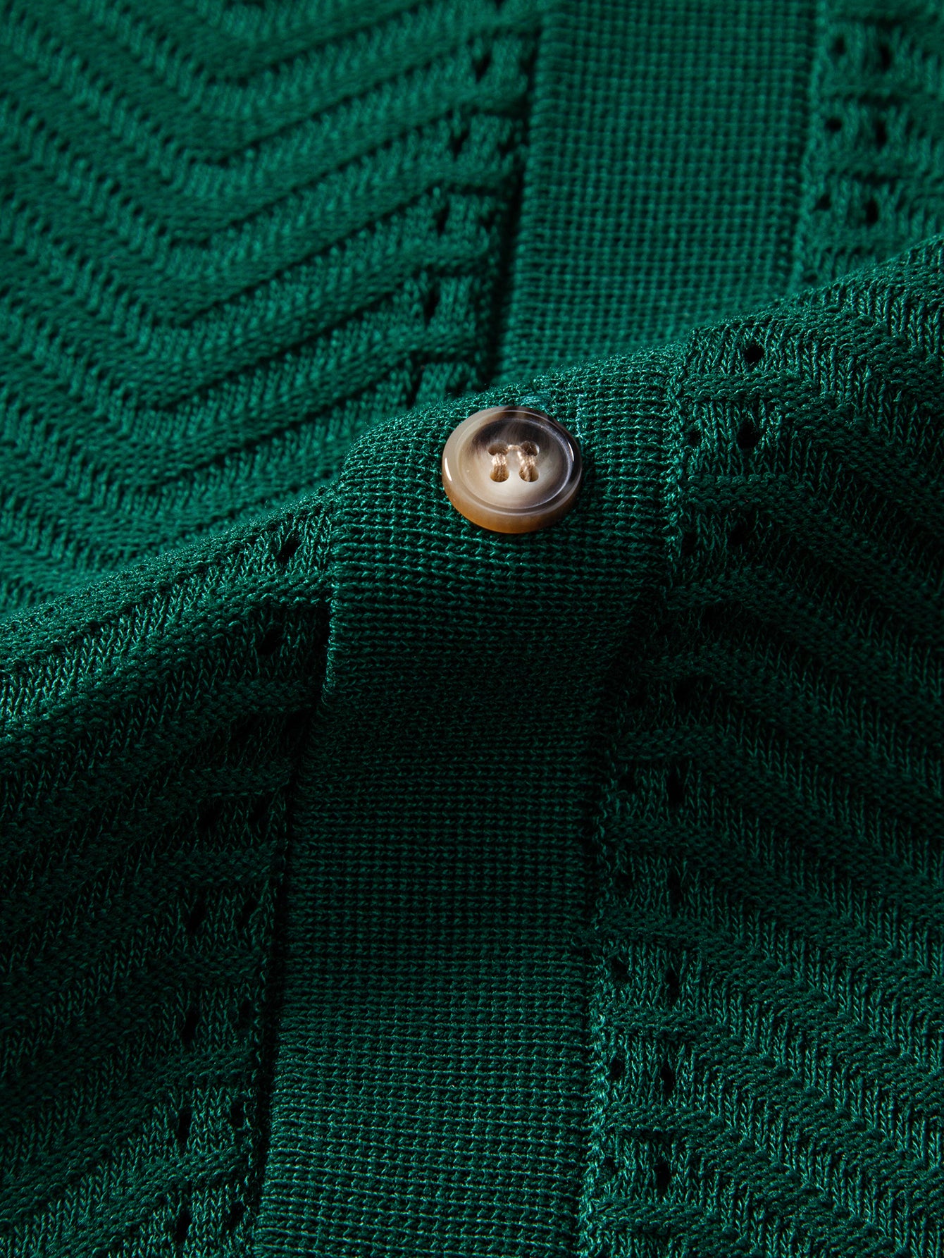 Textured Jacquard Button Up Knicamiseta