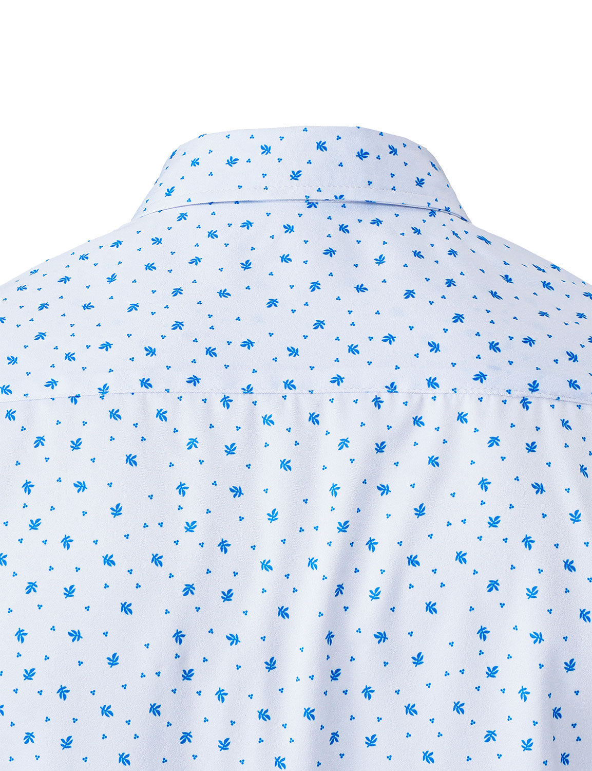 Camisa casual White estampado de manga larga para hombre