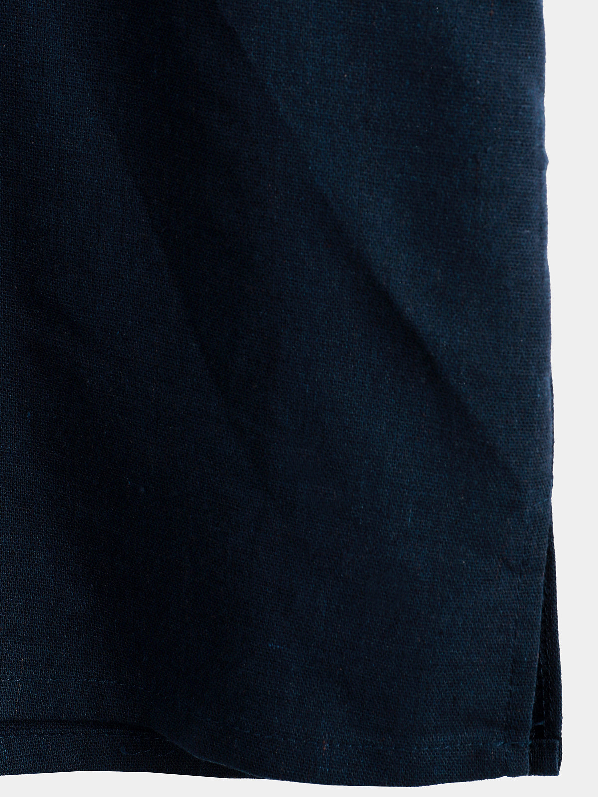 De color sólido Stand Collar Half Button Pocket Froncamiseta para hombre