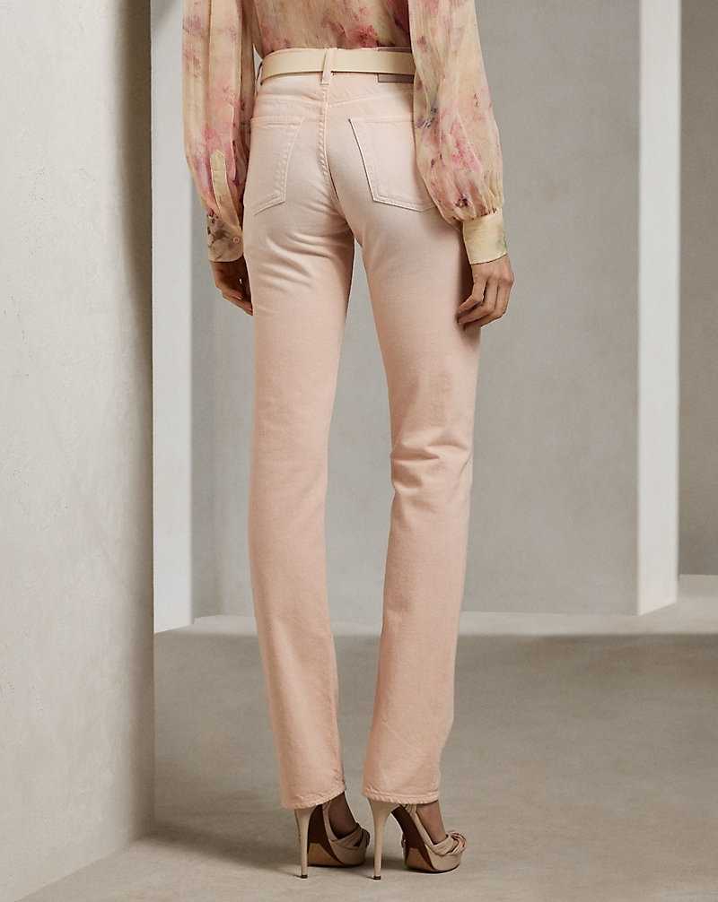 Jeans Ralph Lauren 750 Straight Ankle Mujer Blush | HLVPMNI-49 - vista 5
