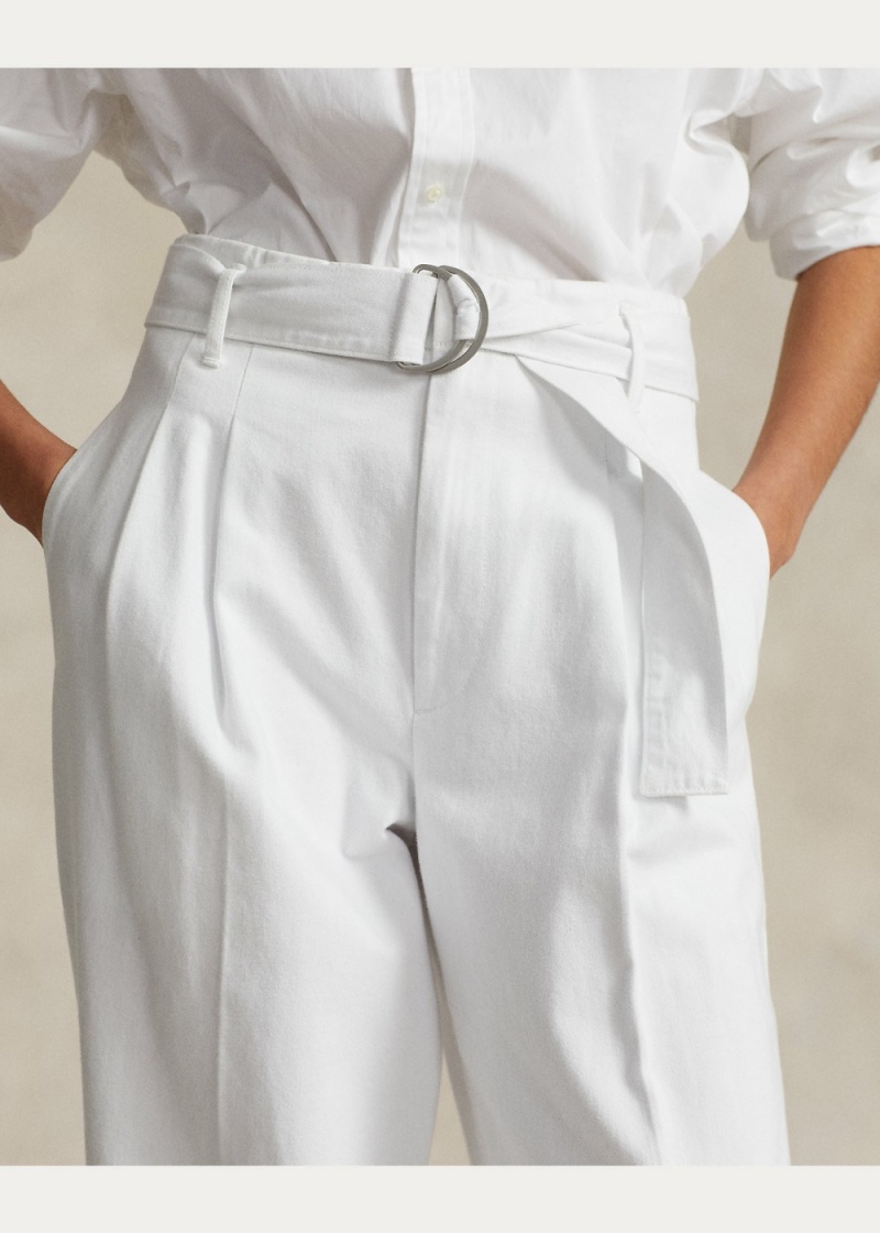 Jeans Belted Anchos-Leg Denim Pant Mujer Azules | AXRG95802 - vista 3