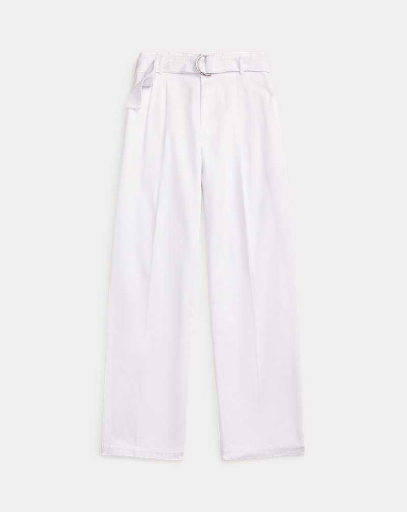 Jeans Ralph Lauren Belted Wide-Leg Denim Mujer Azules | UMJSNHC-34 - vista 2