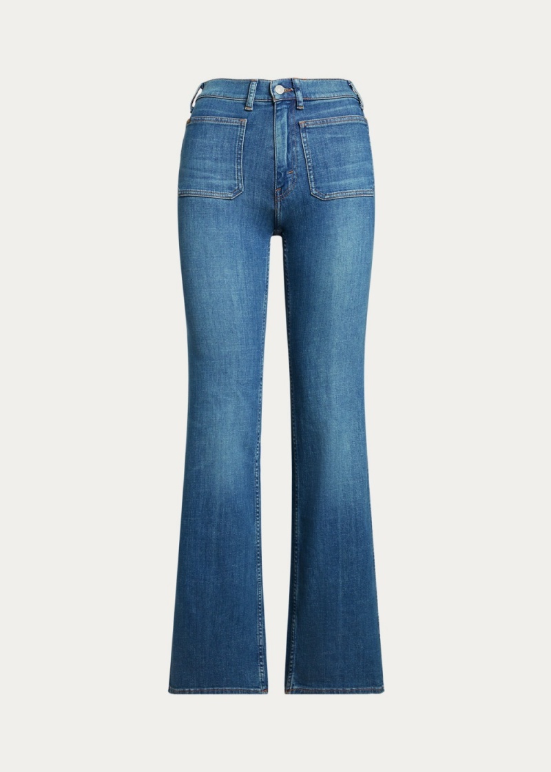 Jeans Boot Mujer Azules | HERL69243 - vista 4