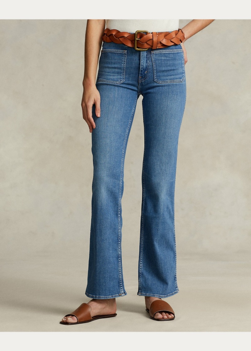 Jeans Boot Mujer Azules | HERL69243 - vista 5