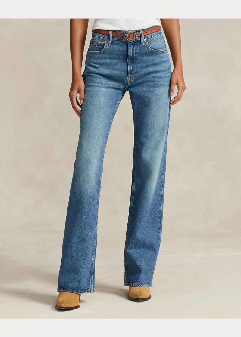 Jeans Boot Mujer Azules | QDVJ72153 - vista 5
