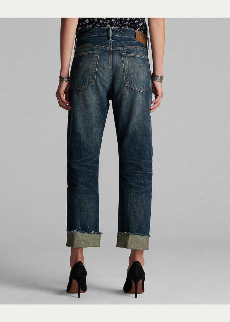 Jeans Boy Fit Directo Mujer Azules | YZOE08925 - vista 2