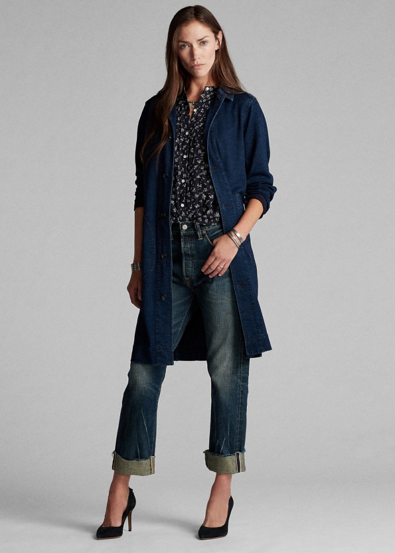 Jeans Boy Fit Directo Mujer Azules | YZOE08925 - vista 1