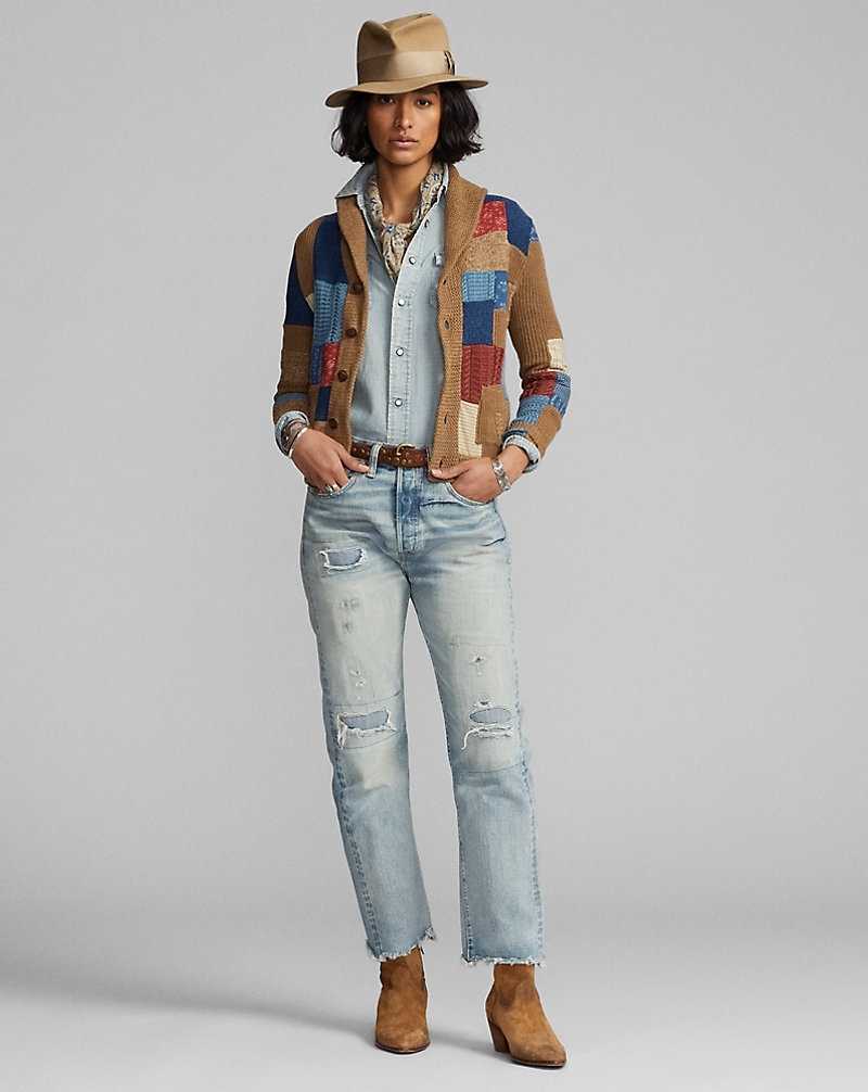 Jeans Ralph Lauren Boy Fit Hickerson Mujer Azules | PDWHJKA-38 - vista 2