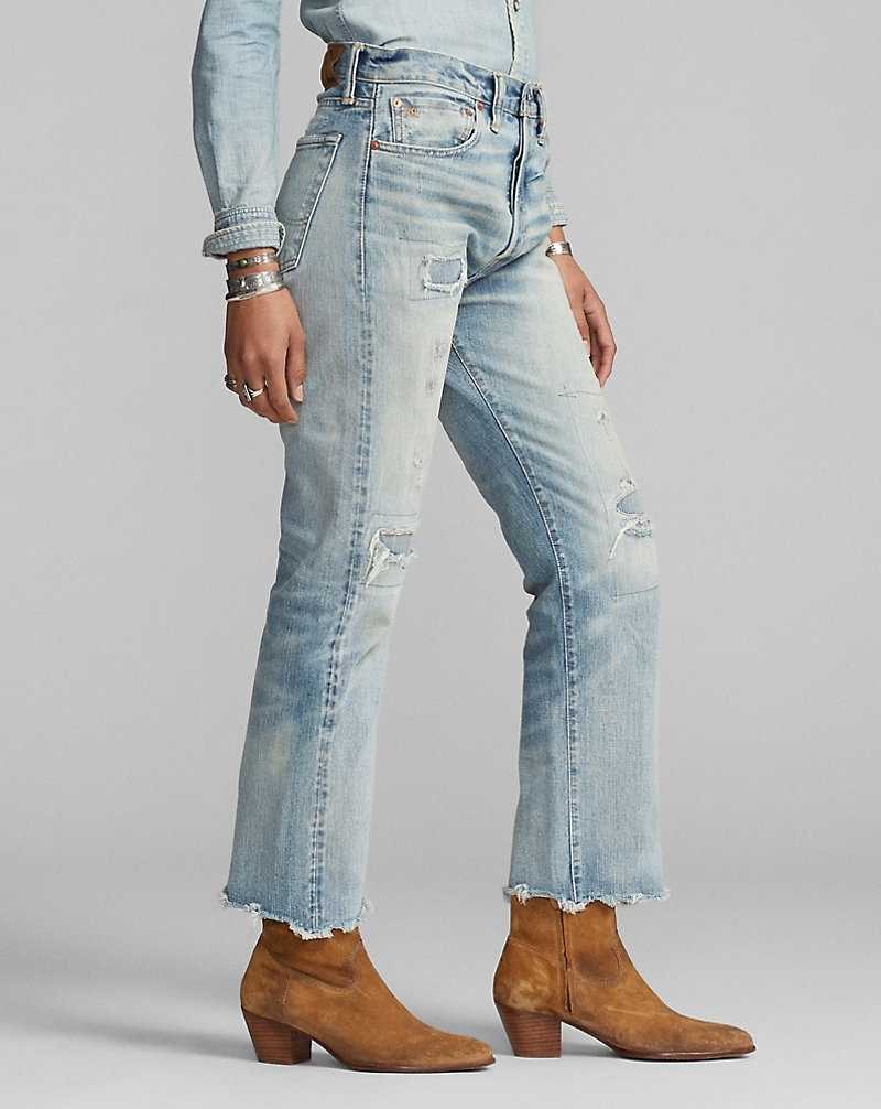 Jeans Ralph Lauren Boy Fit Hickerson Mujer Azules | PDWHJKA-38 - vista 5