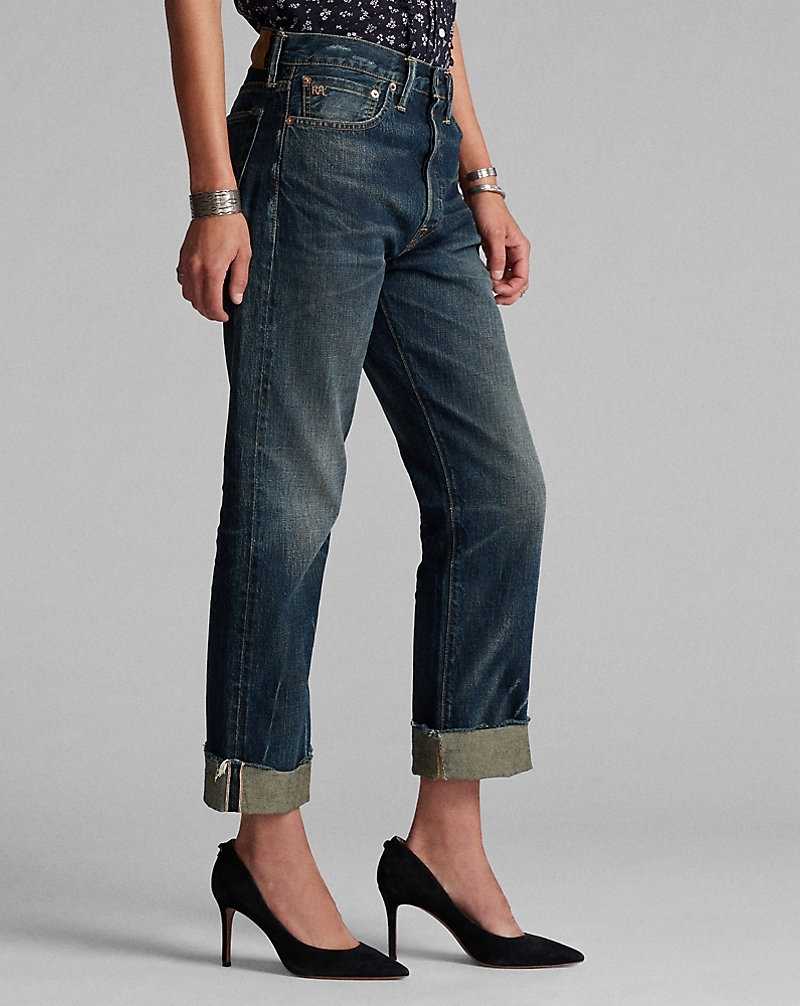 Jeans Ralph Lauren Boy Fit Straight Mujer Azules | NMKFQGL-94 - vista 4