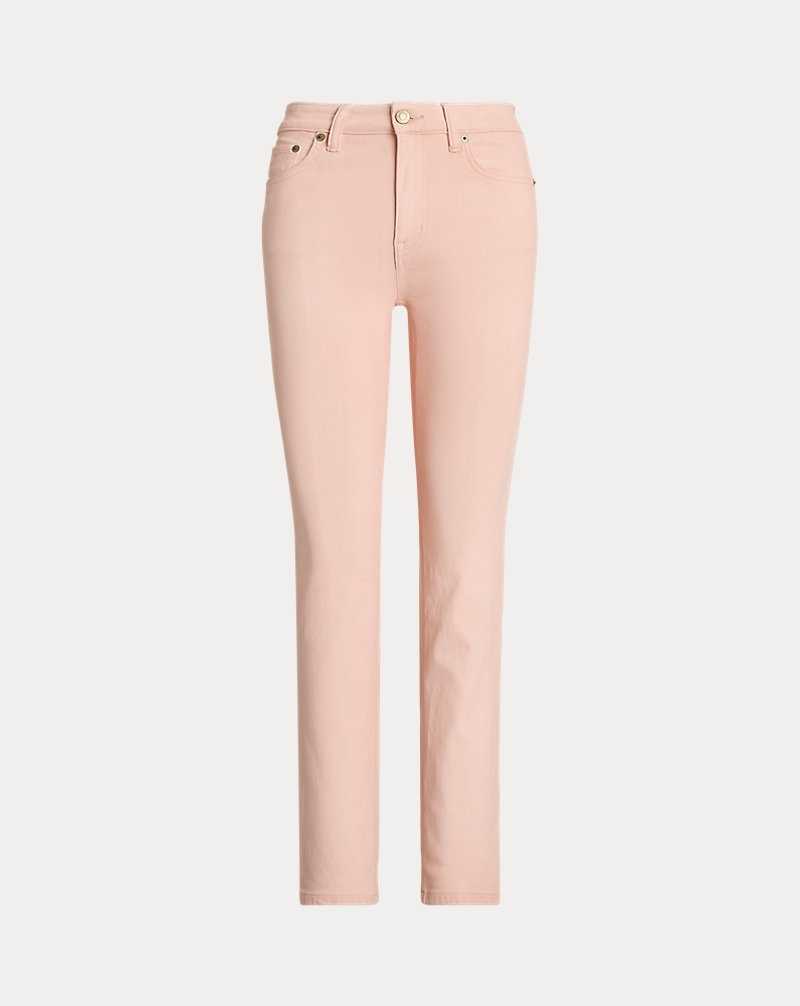 Jeans Ralph Lauren Coated High-Rise Straight Ankle Mujer Rosas | LKGHCDT-27 - vista 2