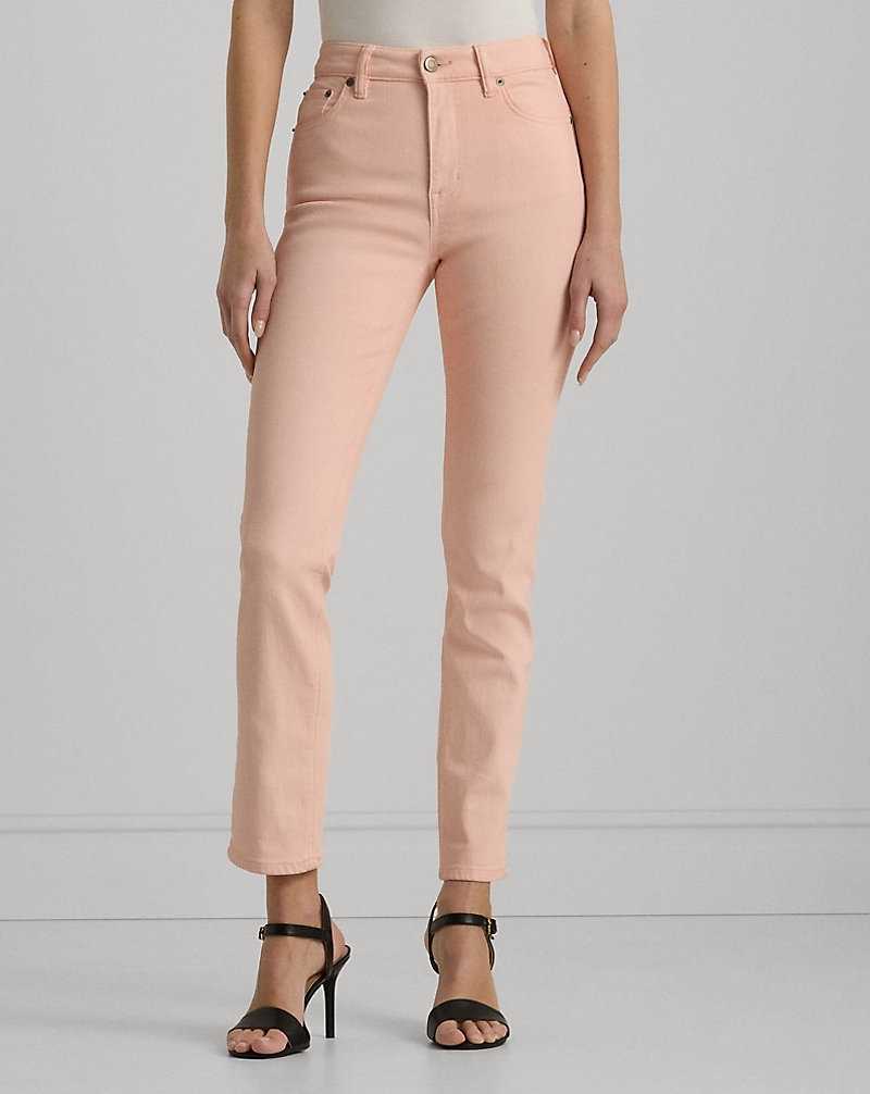 Jeans Ralph Lauren Coated High-Rise Straight Ankle Mujer Rosas | LKGHCDT-27 - vista 3
