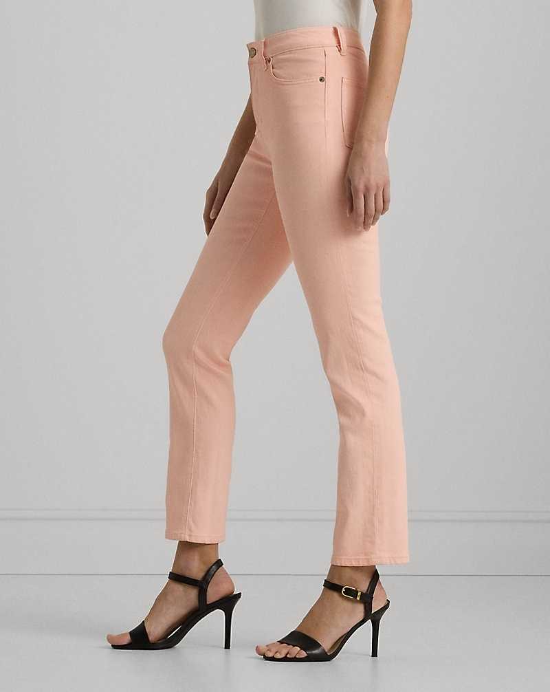 Jeans Ralph Lauren Coated High-Rise Straight Ankle Mujer Rosas | LKGHCDT-27 - vista 4