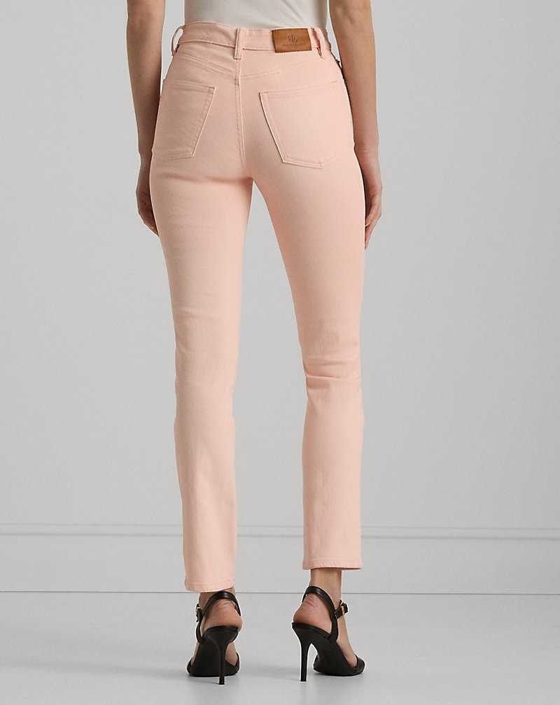 Jeans Ralph Lauren Coated High-Rise Straight Ankle Mujer Rosas | LKGHCDT-27 - vista 5