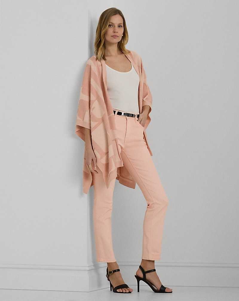 Jeans Ralph Lauren Coated High-Rise Straight Ankle Mujer Rosas | LKGHCDT-27 - vista 1