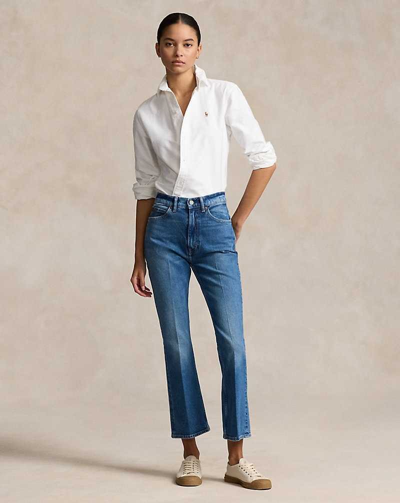 Jeans Ralph Lauren Flare Crop Mujer Azules | LISXAET-76 - vista 1