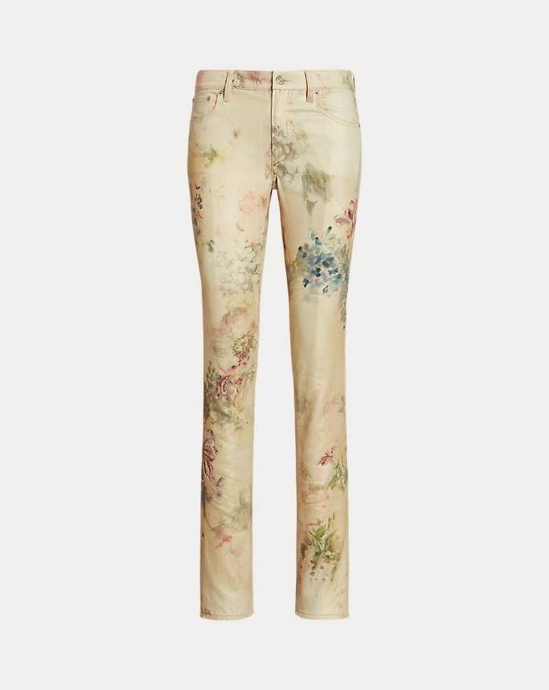 Jeans Ralph Lauren Floral 160 Slim Denim Mujer Faded Floral | BIKOEPN-24 - vista 2