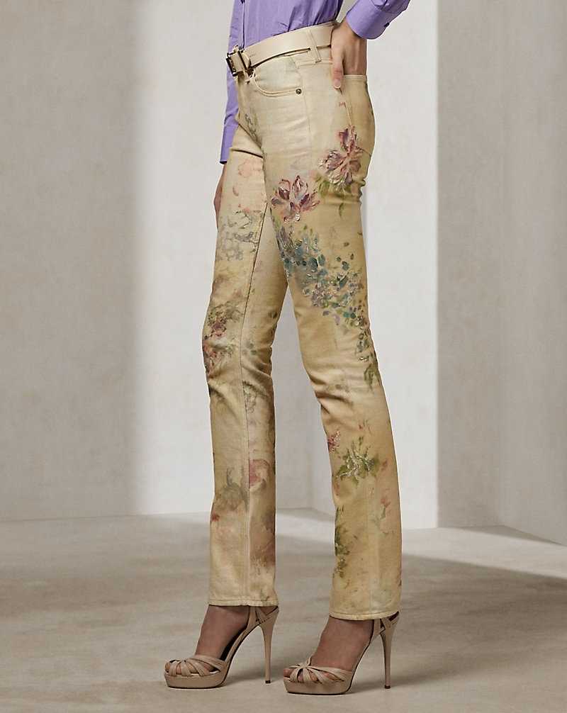 Jeans Ralph Lauren Floral 160 Slim Denim Mujer Faded Floral | BIKOEPN-24 - vista 4