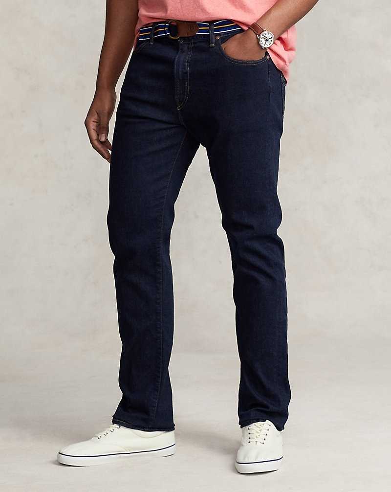 Jeans Ralph Lauren Hampton Relaxed Straight Stretch Hombre Rinse Stretch | DPULWHT-20 - vista 3