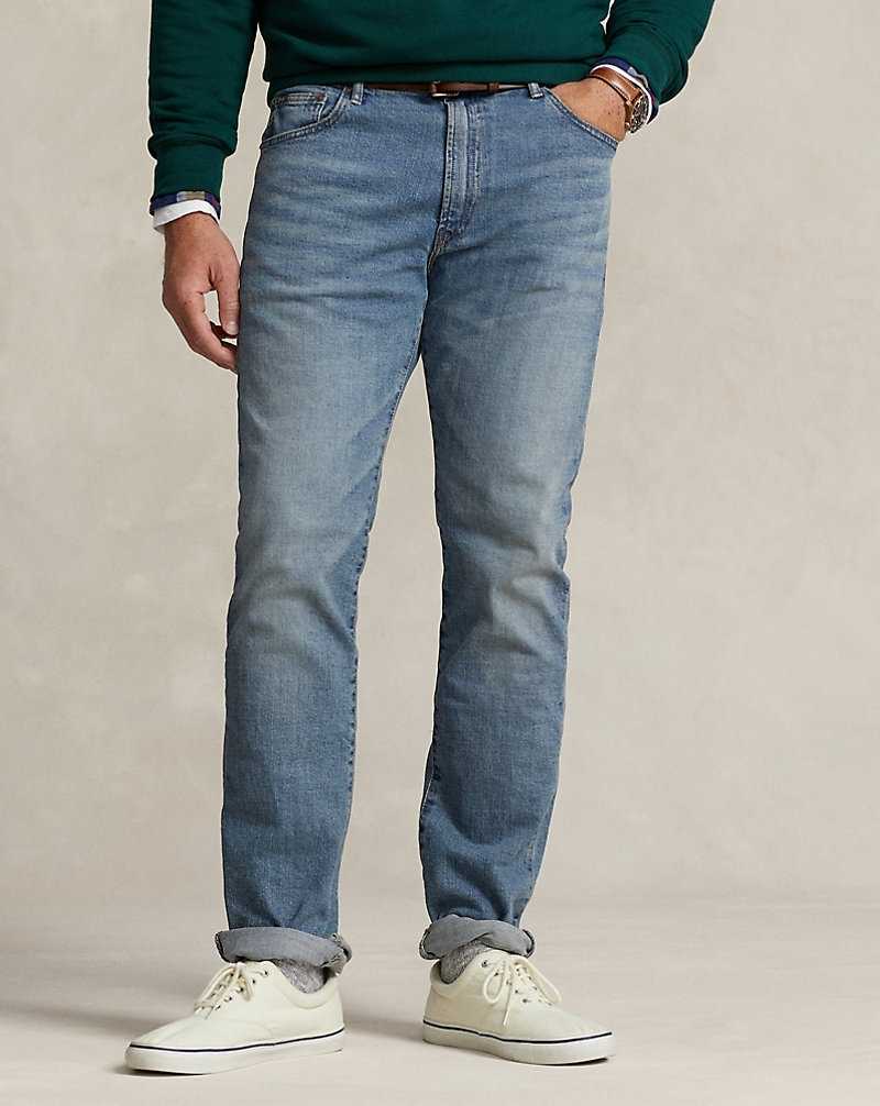 Jeans Ralph Lauren Hampton Relaxed Straight Stretch Hombre Azules Claro | CLJSPMB-02 - vista 3