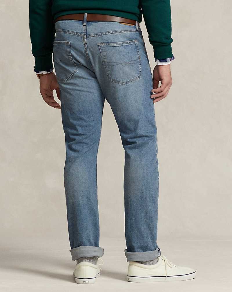Jeans Ralph Lauren Hampton Relaxed Straight Stretch Hombre Azules Claro | CLJSPMB-02 - vista 5
