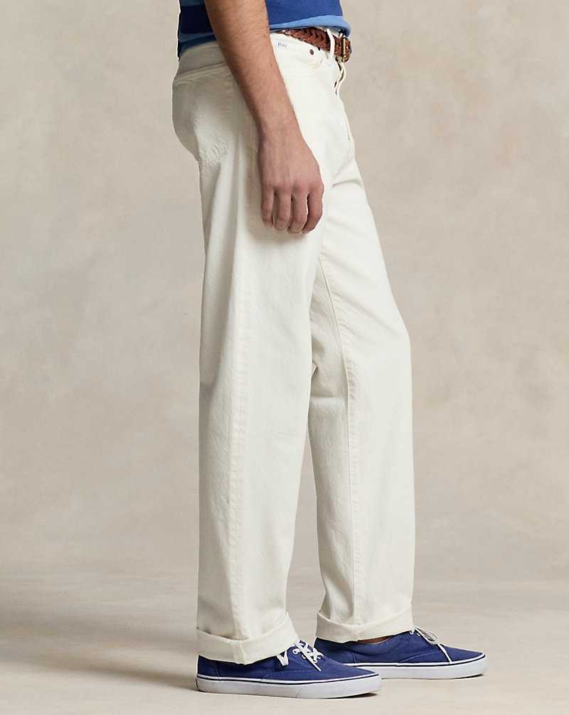Jeans Ralph Lauren Heritage Straight Fit Hombre Blancos | MTAFGQW-34 - vista 4