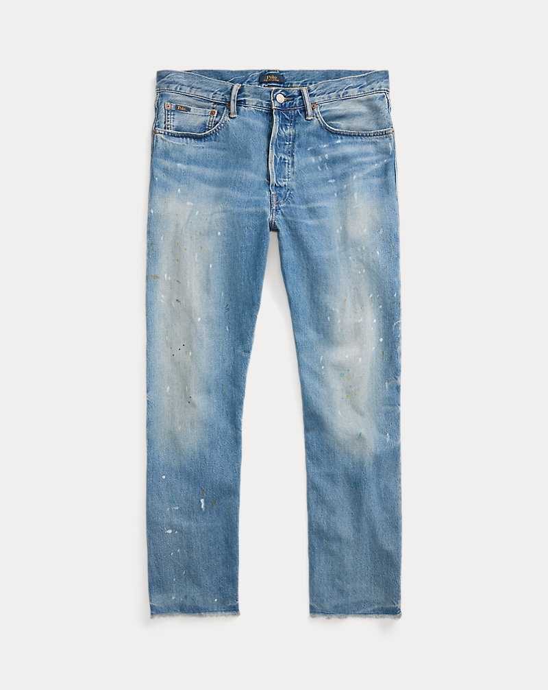 Jeans Ralph Lauren Heritage Straight Fit Distressed Hombre Habana | PBCQNYL-23 - vista 2
