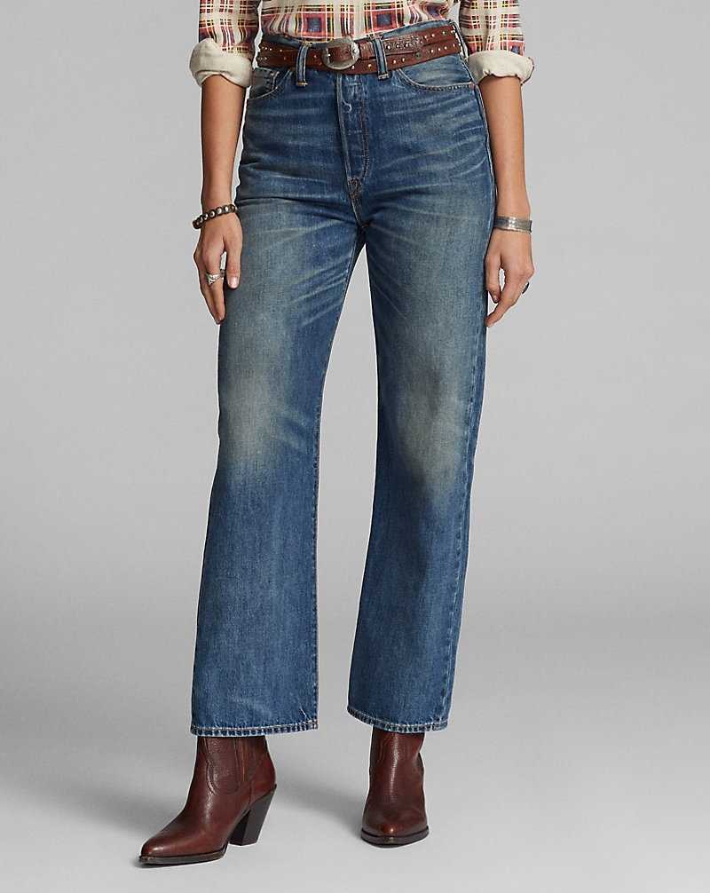 Jeans Ralph Lauren High Boy Fit Drayton Mujer Azules | AOLQSUD-41 - vista 3