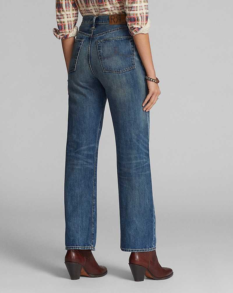 Jeans Ralph Lauren High Boy Fit Drayton Mujer Azules | AOLQSUD-41 - vista 4